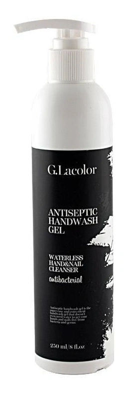 Гель-антисептик для рук та нігтів G.La color Antiseptic Gel Waterless Hand and Nail Cleanser 250 мл