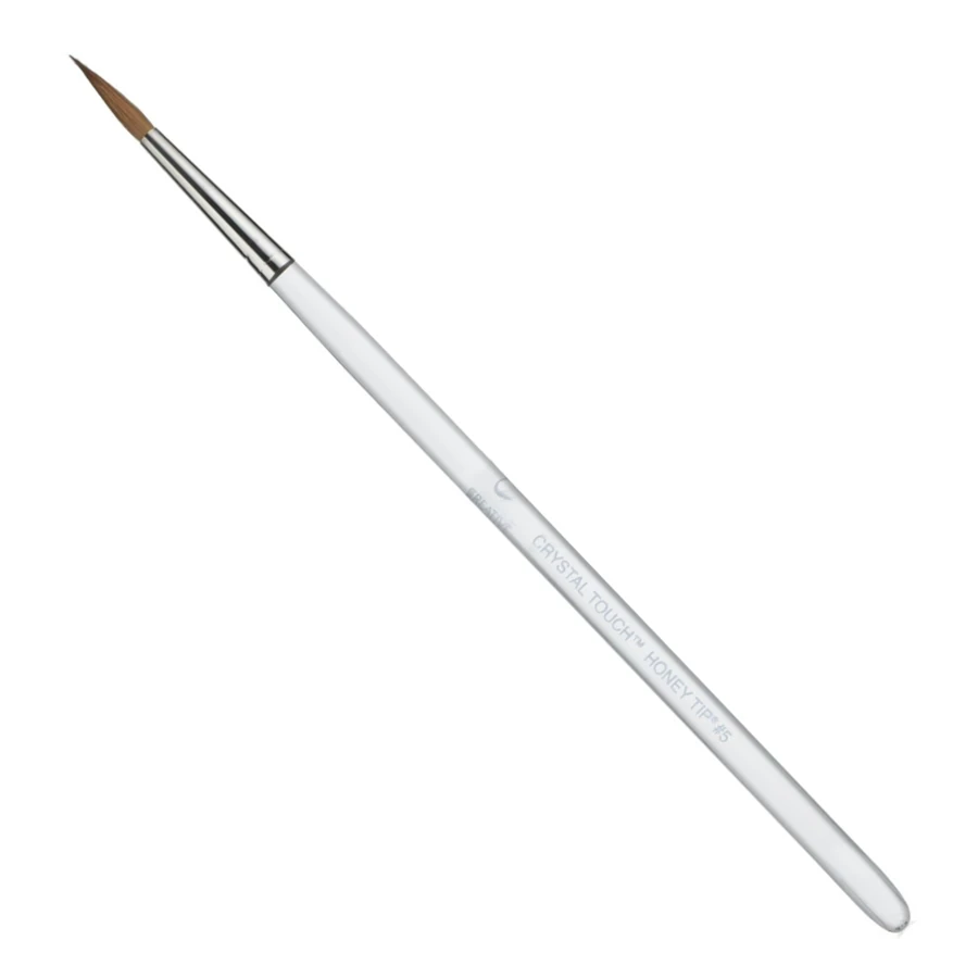 Круглий пензлик для акрилу CND Crystal Touch Honey Tip #5 соболь