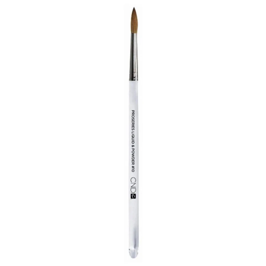 Круглий пензель для акрилу CND ProSeries Liquid & Powder Brush Round #10 соболь