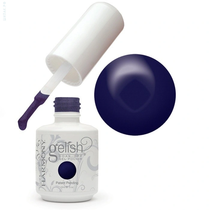 Гель-лак Harmony Gelish Caution темно-синій з блакитним мікроблиском 15 мл