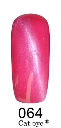 Магнітний гель-лак котяче око FOX Gold Cat Eye Gel Polish №064 рожева фуксія з мікроблиском 12 мл