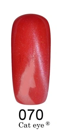 Магнітний гель-лак котяче око FOX Gold Cat Eye Gel Polish 070 червоно-малиновий з мікроблиском 12 мл