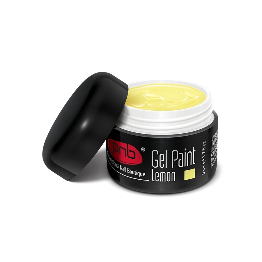 Гель-фарба для дизайну PNB Gel Paint 7 Lemon лимонна 5 мл