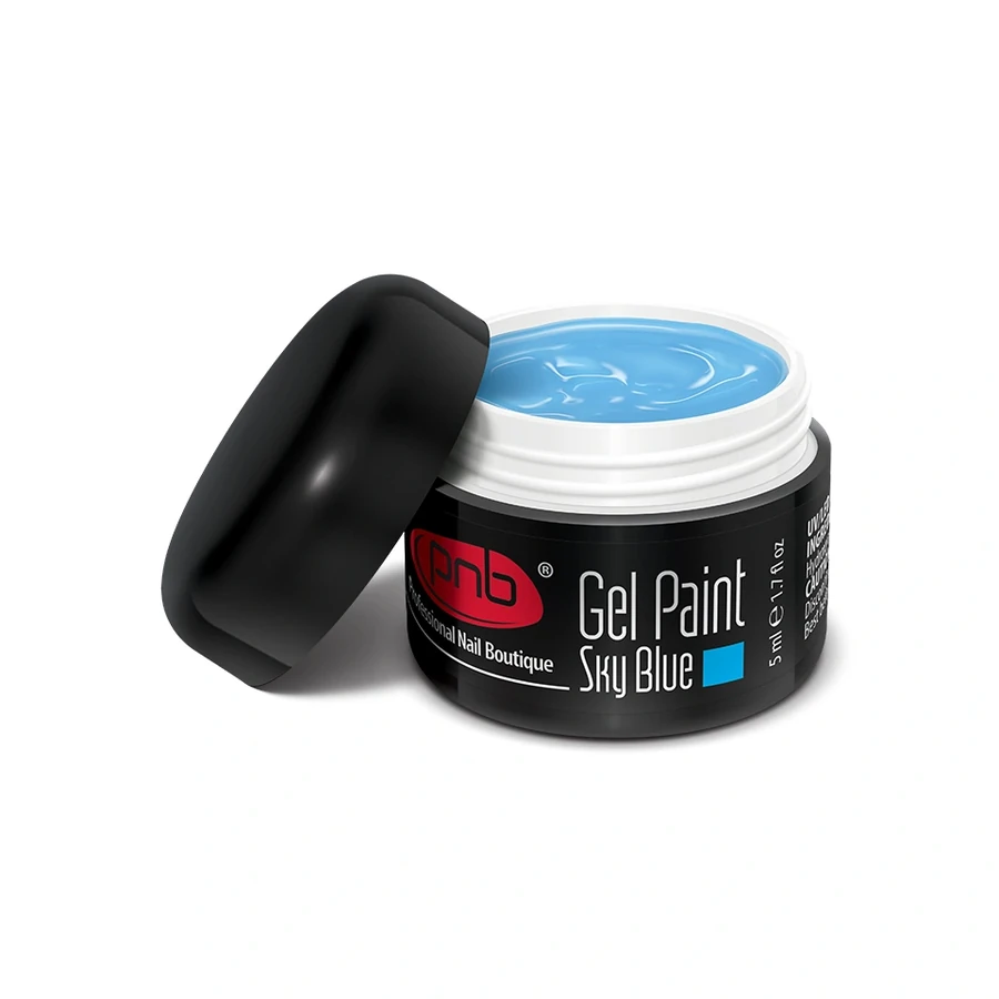Гель-фарба для дизайну PNB Gel Paint 11 Sky Blue небесно-блакитна 5 мл