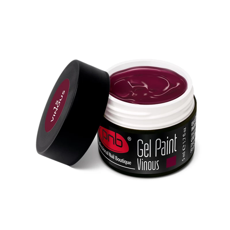 Гель-фарба для дизайну PNB Gel Paint 15 Vinous бордовий 5 мл