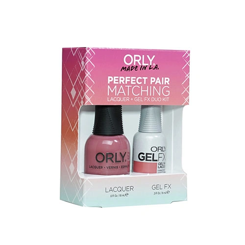 Набір гель-лак+лак ORLY Set Gel-Polish and Lacquer Pink Chocolate пастельно-рожевий, емаль 9 мл/18 мл
