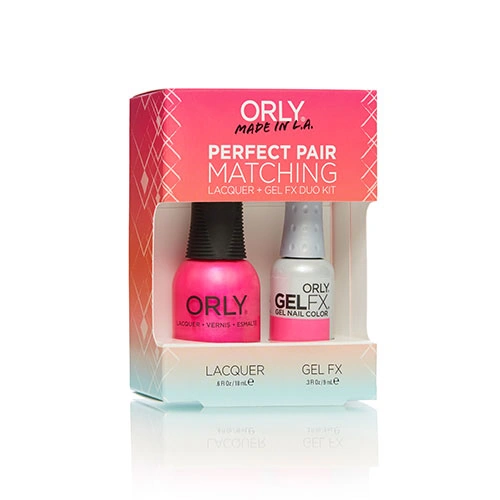 Набір гель-лак+лак ORLY Set Gel-Polish and Lacquer Passion Fruit яскравий рожевий, неон 9 мл/18 мл