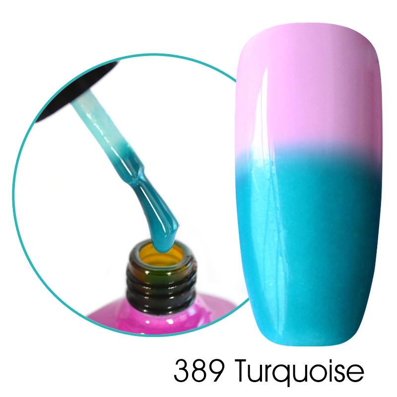 Canni Thermo Top Coat Turquoise №389 бірюзовий 7,3 мл