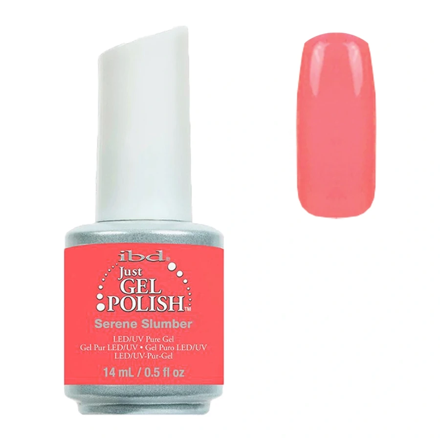 Безтурботний сон IBD Just Gel Polish Serene Slumber коралово-рожевий, емаль 14 мл