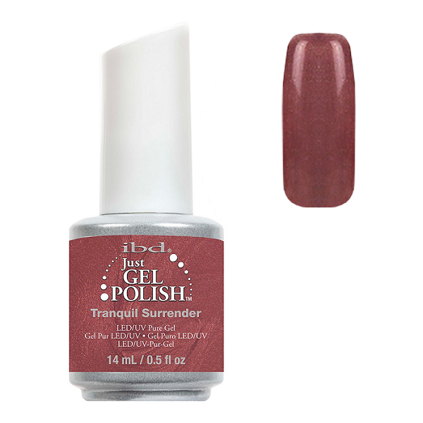 Тиха байдужість IBD Just Gel Polish Tranquil Surrender відтінок марсала з мікроблиском 14 мл
