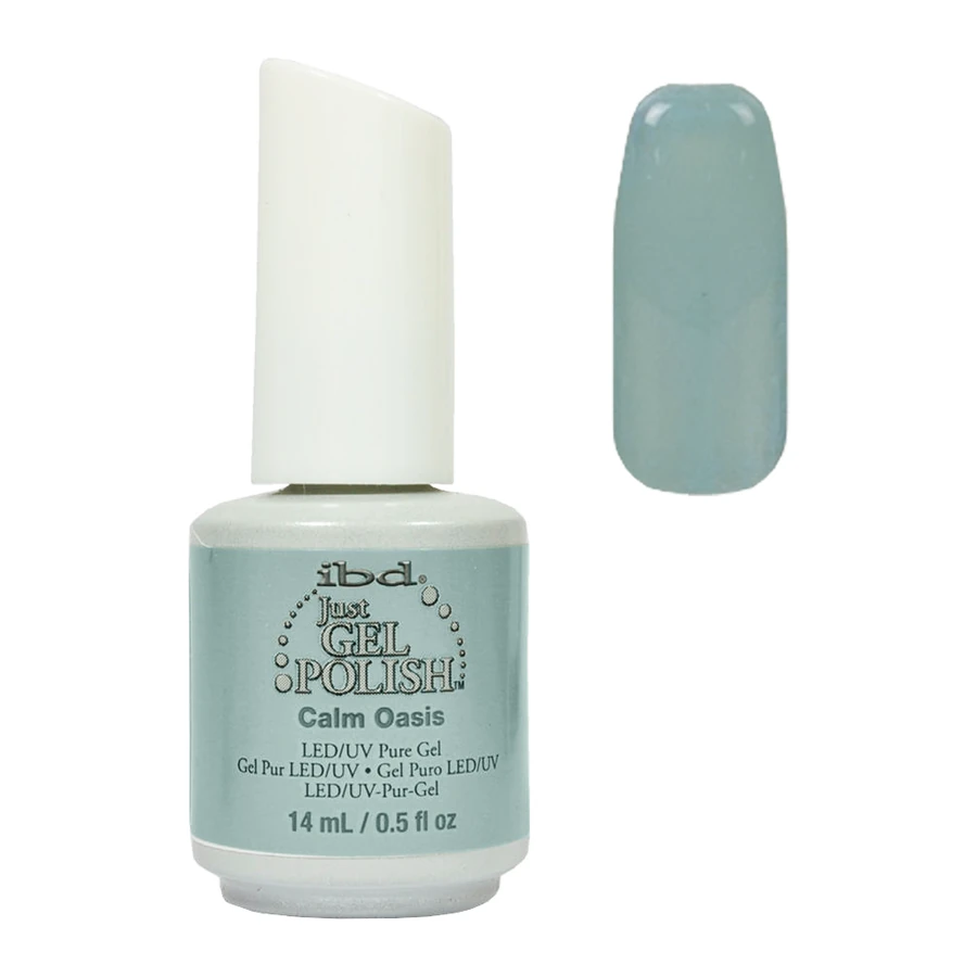 Тихий оазис IBD Just Gel Polish Calm Oasis ніжний молочно-блакитний, емаль 14 мл