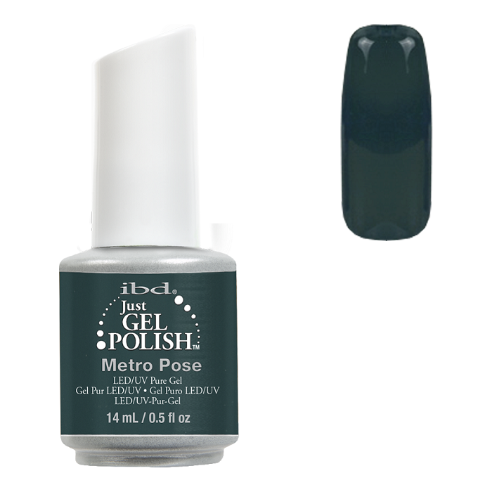 Метро IBD Just Gel Polish Metro Pose зелений, емаль 14 мл