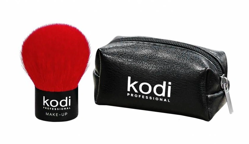 Пензель для пудри Кабуки Kodi Makeup Brush Kabuki Red червоний