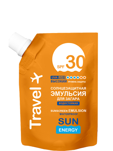 Емульсія для засмаги SPF 30 Sun Energy Travel SPF 30 Doypack дой-пак 90 мл