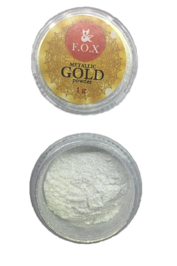 Дзеркальна пудра для нігтів FOX Metalic Mirror Powder Gold 1 гр золото