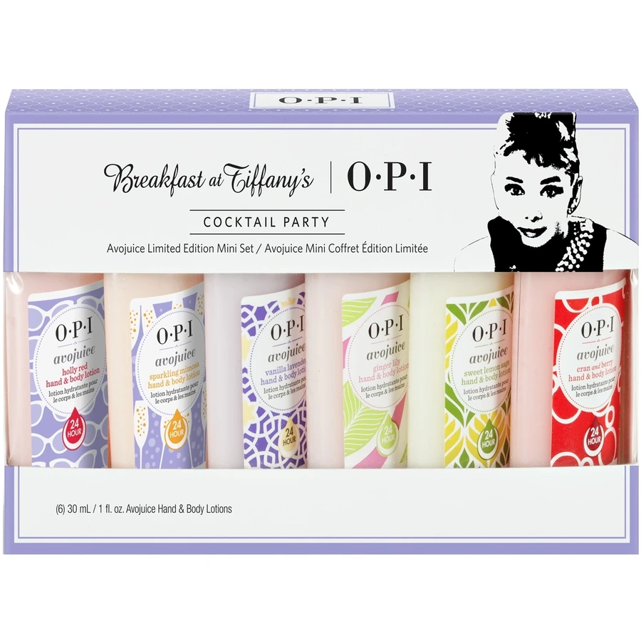 Набір лосьйонів для рук і тіла OPI Lotions Set Avojuice 6 шт. по 30 мл