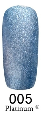 Гель-лак FOX Gel Polish Gold Platinum №005 щільний синьо-фіолетовий металізований мікроблиск 12 мл