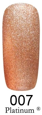 Гель-лак FOX Gel Polish Gold Platinum №007 щільний кавово-фіолетовий металізований мікроблиск 12 мл