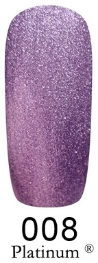 Гель-лак FOX Gel Polish Gold Platinum №008 щільний фіолетовий металізований мікроблиск 12 мл