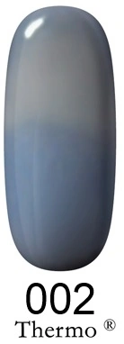 Гель-лак FOX Gel Polish Gold Thermo №002 сірий-приглушений синій, емаль 12 мл