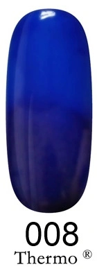 Гель-лак FOX Gel Polish Gold Thermo №008 синій-темно-синій, емаль 12 мл