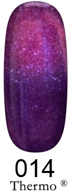 Гель-лак FOX Gel Polish Gold Thermo №014 бузковий-фіолетовий з мікроблиском 6 мл
