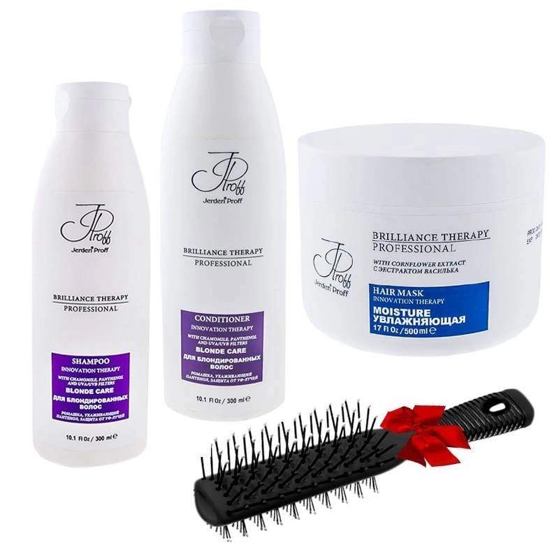 Набір для фарбованого волосся 300мл Jerden-Proff Colored Hair Set With Brush щітка+маска 300 мл