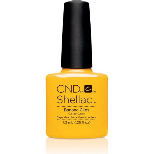 Гель-лак CND Shellac Banana Clips насичено-жовтий, емаль 7,3 мл