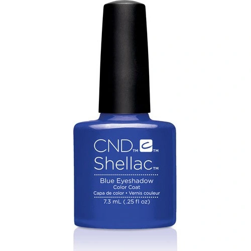 Гель-лак CND Shellac Blue Eyeshadow насичений темно-синій, емаль 7,3 мл