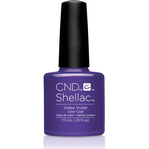 Гель-лак CND Shellac Video Violet насичено-бузковий, емаль 7,3 мл