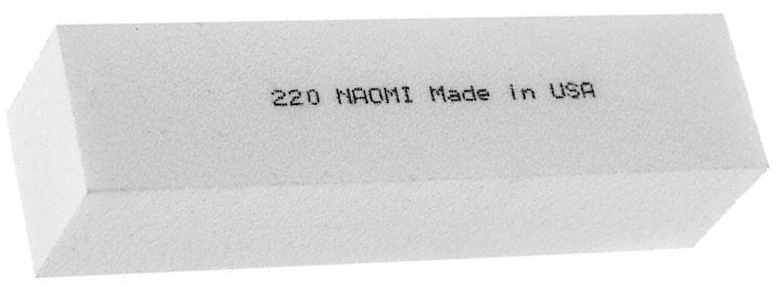 Баф-полірувальник для нігтів білий Naomi Buff-Grinder White 220 грит
