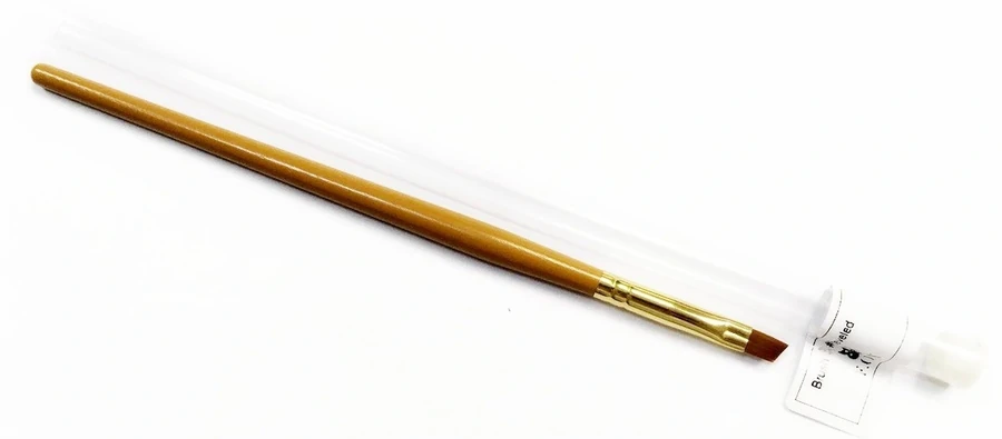 Пензель для моделювання нігтів FOX Brush For Nail Modeling #4 скошений
