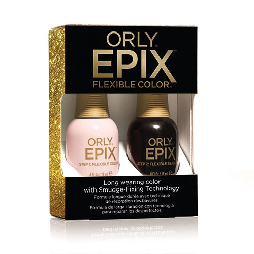Набір лак+закріплювач ORLY Epix Set Hollywood Ending 2*18 мл ніжно-рожевий крем, емаль