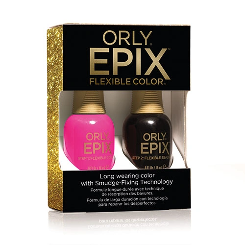 Набір лак+закріплювач ORLY Epix Set The Industry 2*18 мл рожевий Барбі, емаль