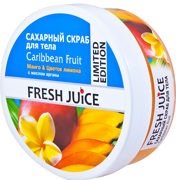 Цукровий скраб для тіла Fresh Juice Body Sugar Scrub Caribbean Fruit 225 мл