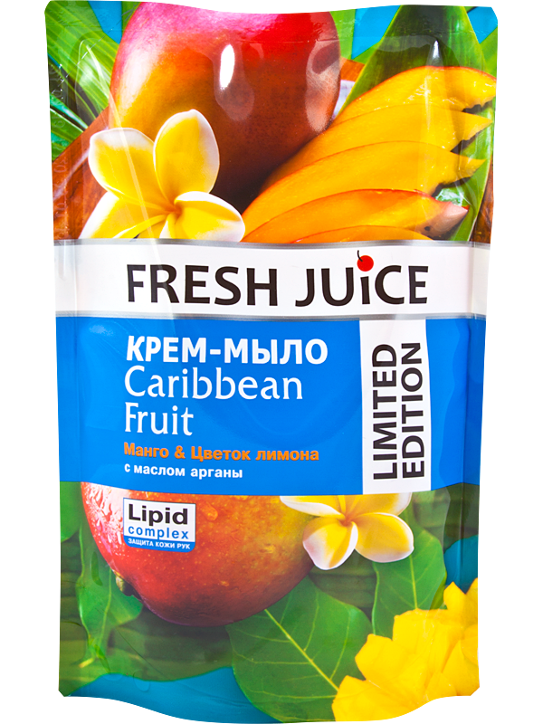 Крем-мило Fresh Juice Cream Soap Doypack Caribbean Fruit дой-пак 460 мл