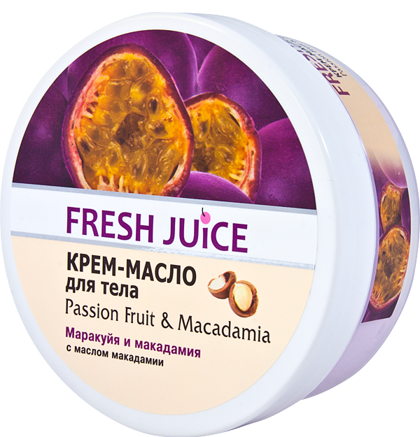 Крем-масло для тіла маракуйя та макадамія Fresh Juice Cream-Butter For Body Passion Fruit&Macadamia 225 мл