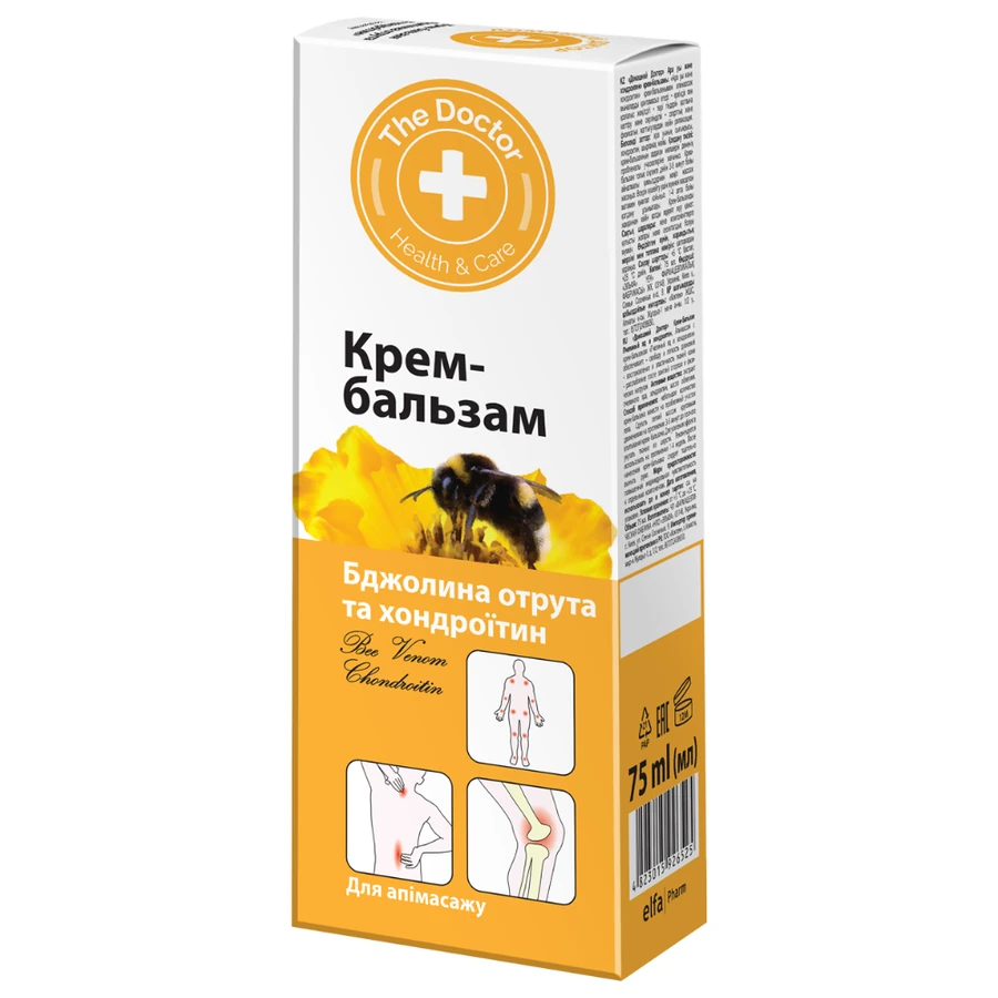 Крем-бальзам "Бджолина отрута та хондроїтин" The Doctor Cream-Balm Bee Venom and Chondroitin 75 мл