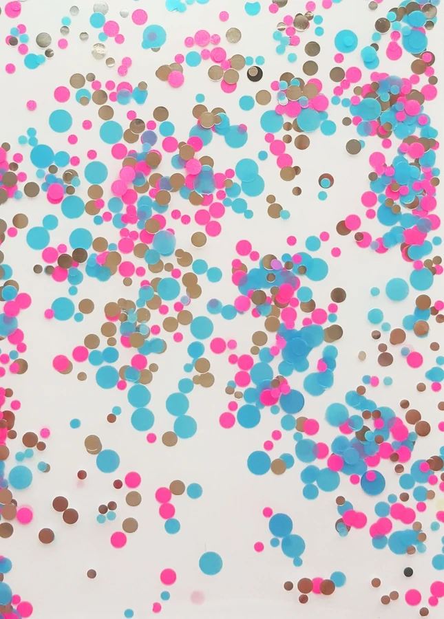 Конфетті-каміфубуки YRE Confetti-Camifubuki №3 рожевий, блакитний та сріблястий