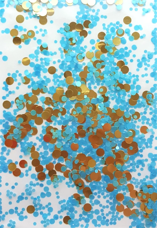 Конфетті-каміфубукі YRE Confetti-Camifubuki №6 блакитний із золотом