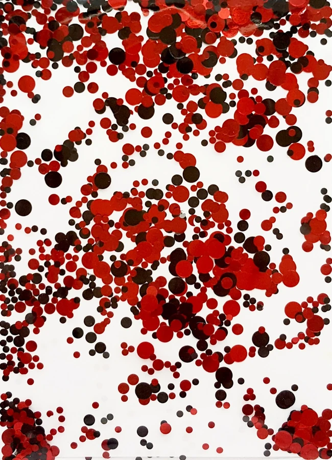 Конфетті-каміфубуки YRE Confetti-Camifubuki №11 червоний з чорним