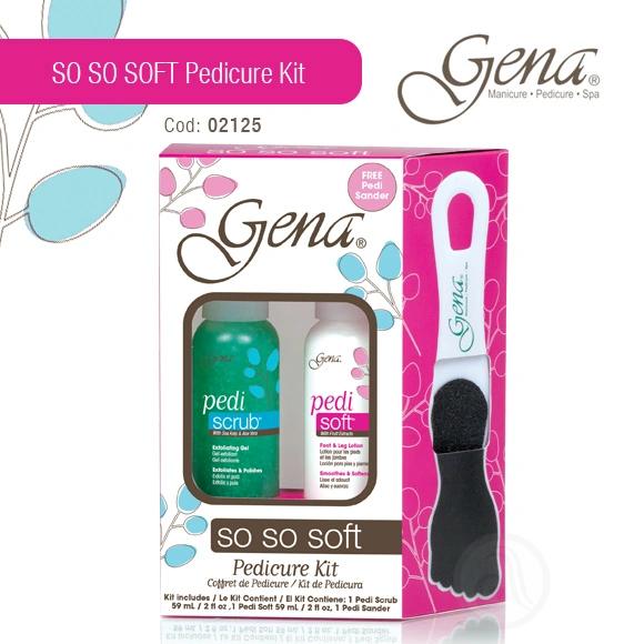 Дорожній набір для педикюру Gena SoSo Soft Pedicure Kit