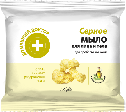 Мило для обличчя та тіла Сірне Домашний Доктор (The Doctor) Soap For Face and Body Brimstone 70 г