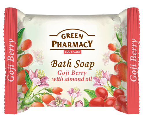 Туалетне мило Ягоди Годжі з мигдальним маслом Green Pharmacy Soap Goji Berry With Almond Oil 100 г