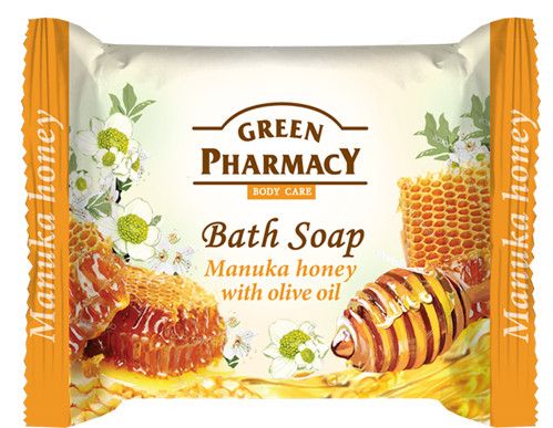 Туалетне мило Мед манука з оливковою олією Green Pharmacy Bath Soap Manuka Honey With Olive Oil 100 г