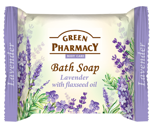 Туалетне мило Лаванда з лляною олією Green Pharmacy Bath Soap Lavender With Flaxseed Oil 100 г