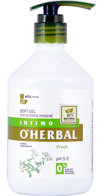 Гель для інтимної гігієни з екстрактом Деревій OHerbal Soft Gel For Intimate Hygiene Fresh 500 мл