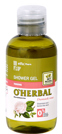 OHerbal Toning Shower Gel With Damask Rose Extract 75 мл