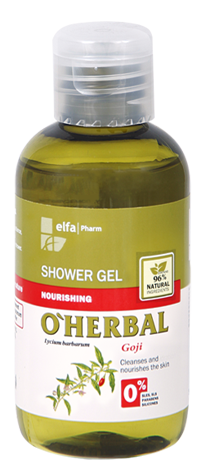 Поживний гель для душу з екстрактом ягід Годжі OHerbal Nourishing Shower Gel With Goji Extract 75 мл