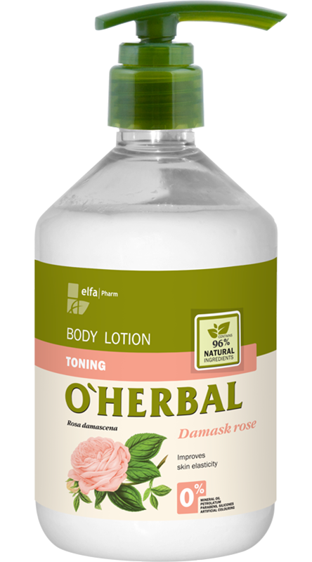OHerbal Toning Body Lotion with Damask Rose Extract 500 мл